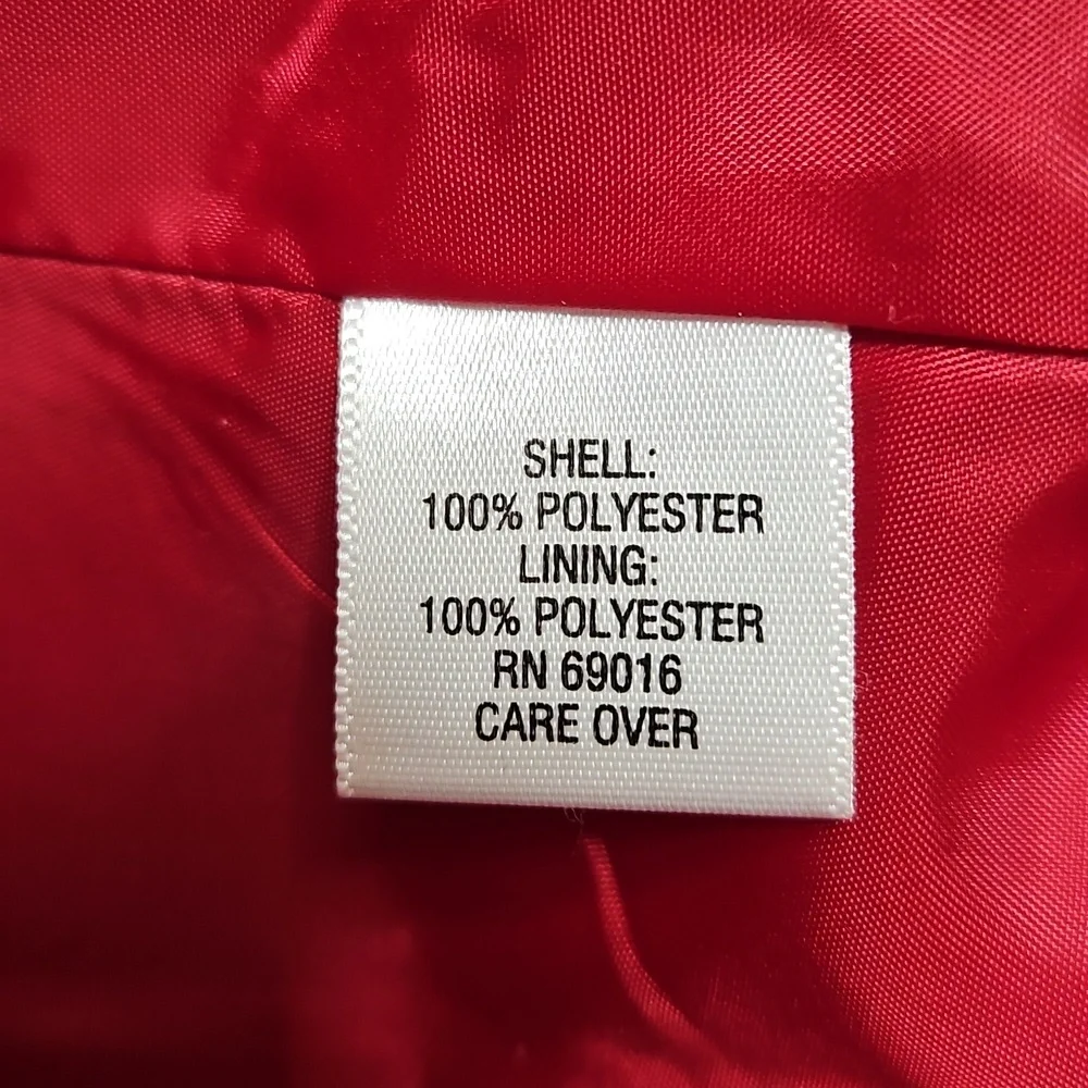 Red Microfiber Jacket Size 20